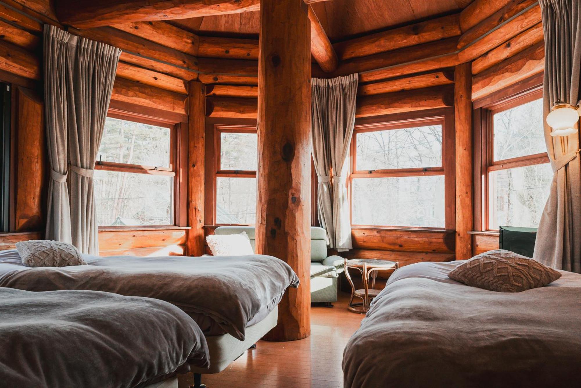 Hakuba Pension & Log Hotel Meteor Eksteriør bilde